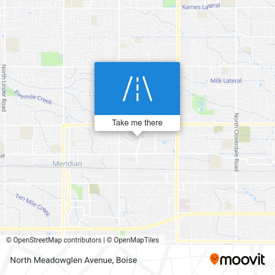North Meadowglen Avenue map