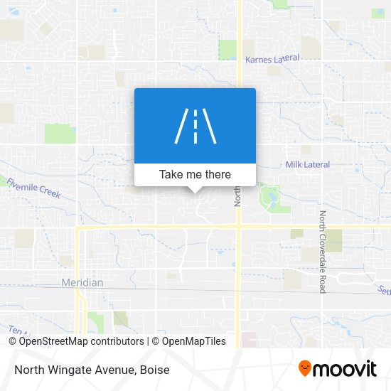 North Wingate Avenue map