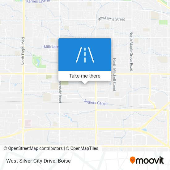 West Silver City Drive map