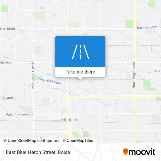 East Blue Heron Street map