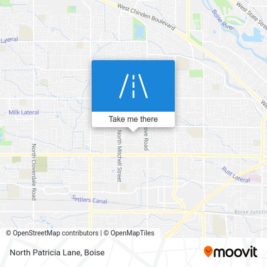 North Patricia Lane map