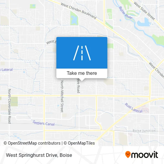 West Springhurst Drive map