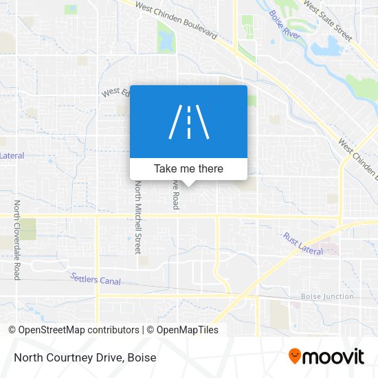 North Courtney Drive map