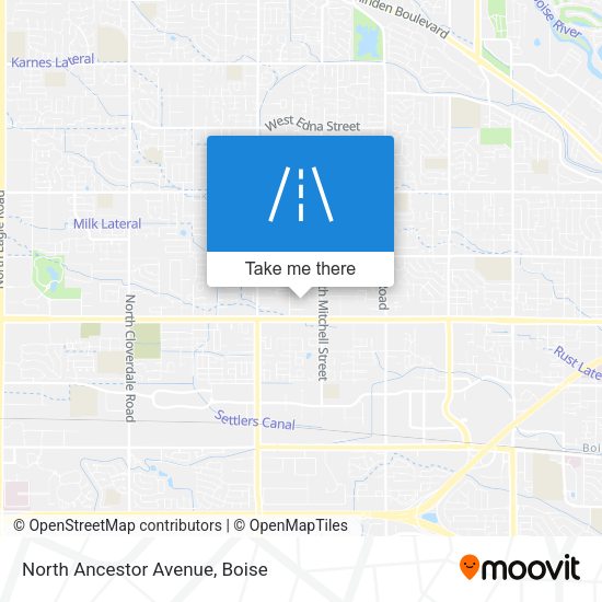North Ancestor Avenue map