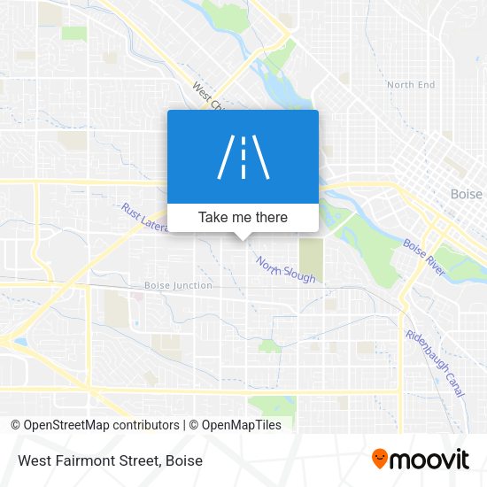 West Fairmont Street map