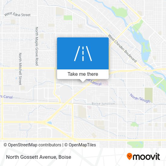 North Gossett Avenue map