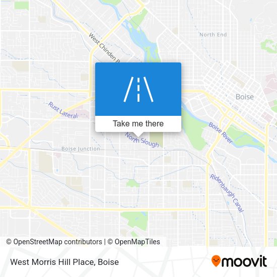 West Morris Hill Place map