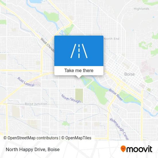 North Happy Drive map