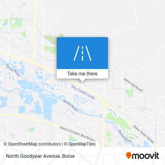 North Goodyear Avenue map