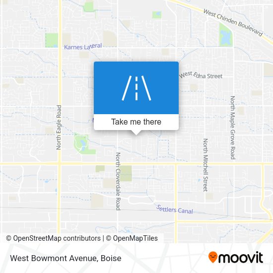 Mapa de West Bowmont Avenue