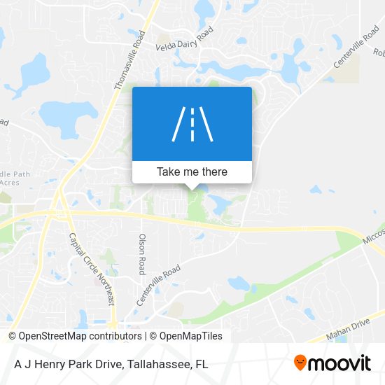 A J Henry Park Drive map