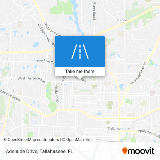 Adelaide Drive map