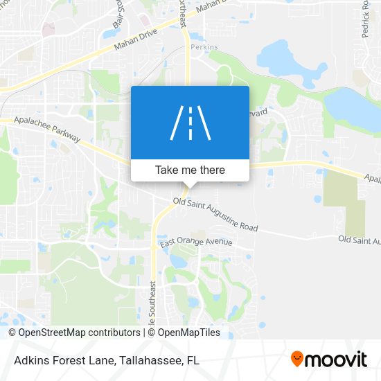 Adkins Forest Lane map