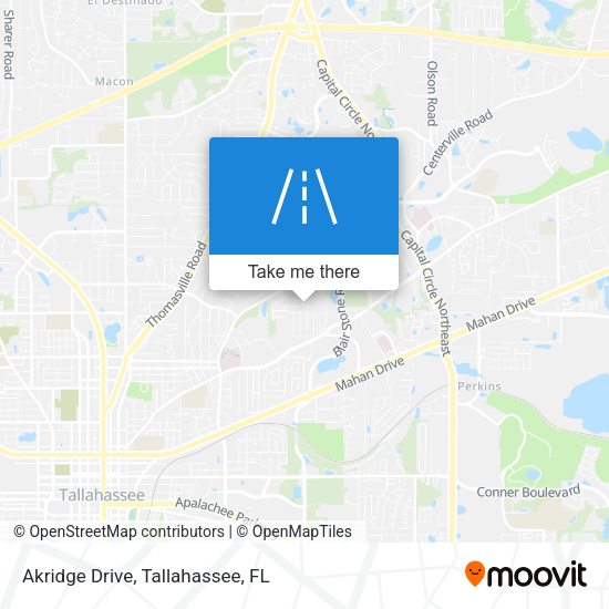 Mapa de Akridge Drive