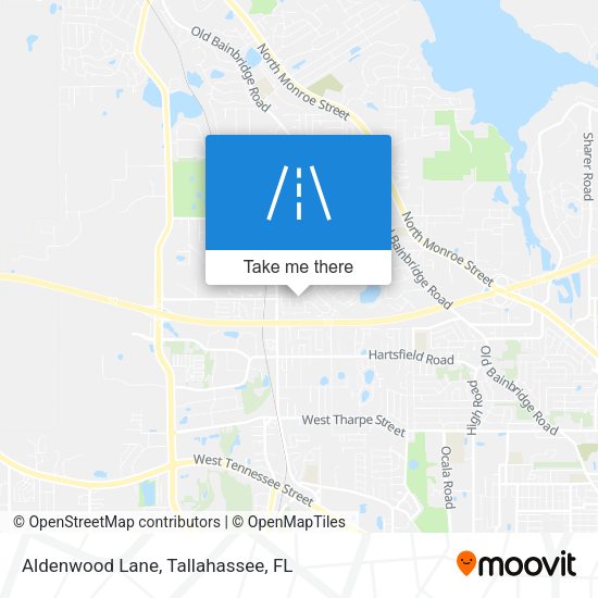Aldenwood Lane map