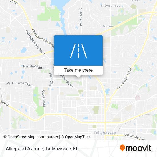 Mapa de Alliegood Avenue