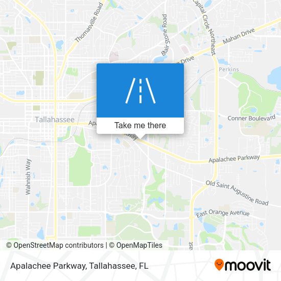 Mapa de Apalachee Parkway