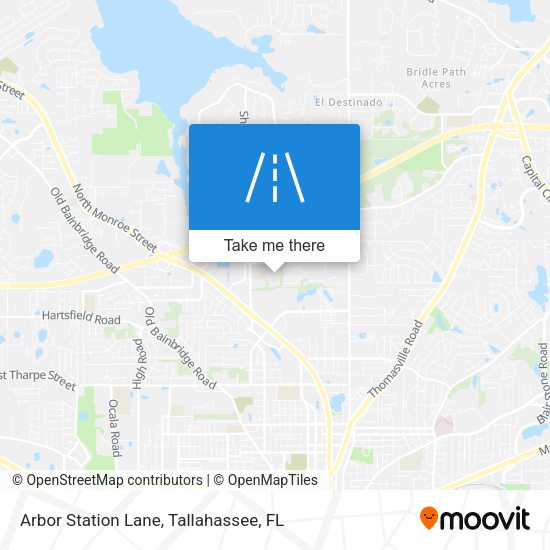 Arbor Station Lane map