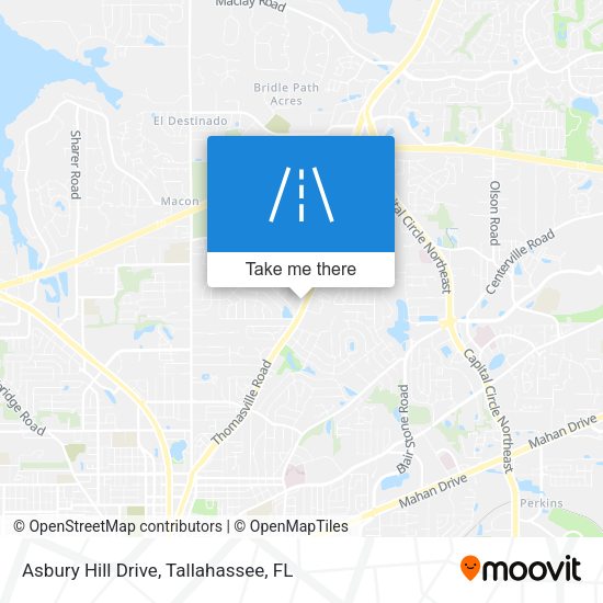 Asbury Hill Drive map