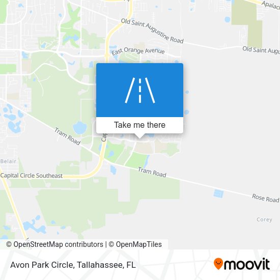 Avon Park Circle map