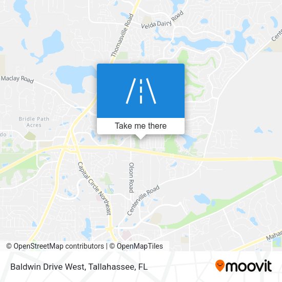 Baldwin Drive West map