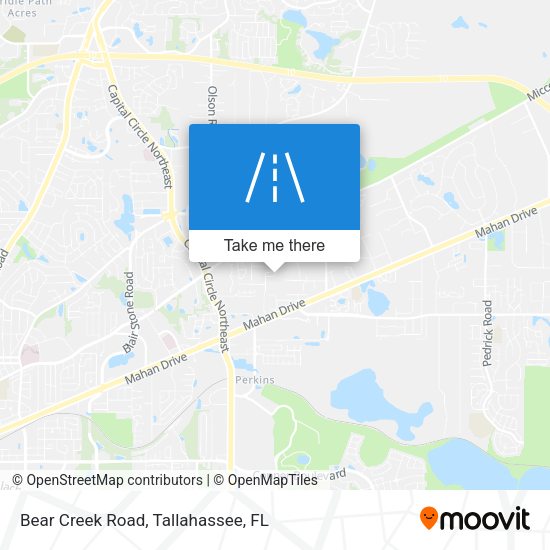 Mapa de Bear Creek Road