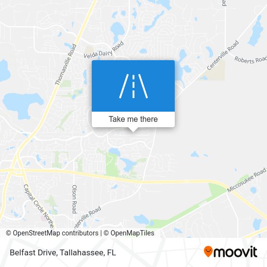 Mapa de Belfast Drive