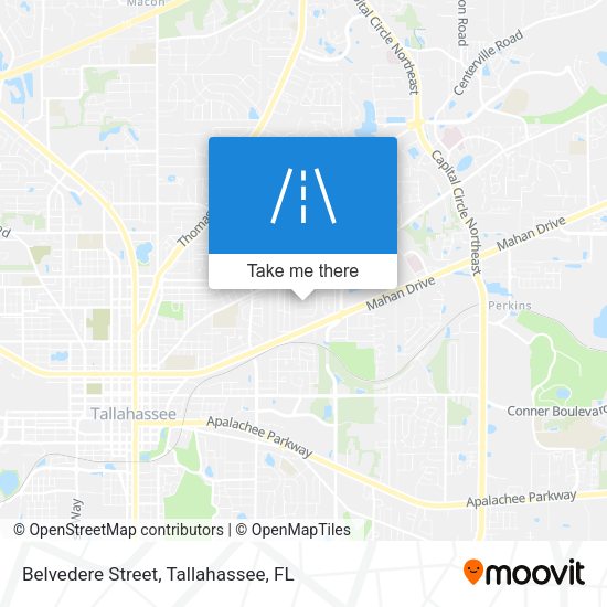 Belvedere Street map