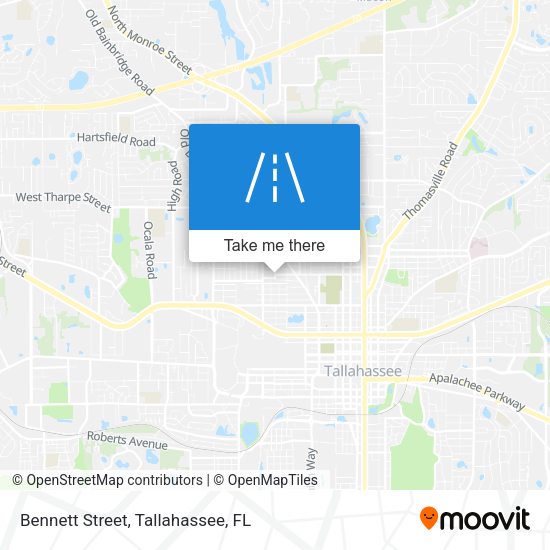 Bennett Street map