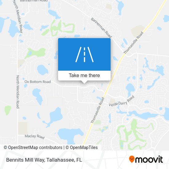 Bennits Mill Way map