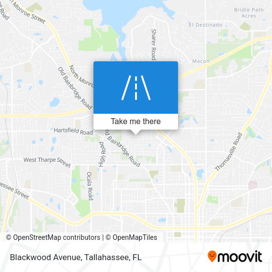 Blackwood Avenue map