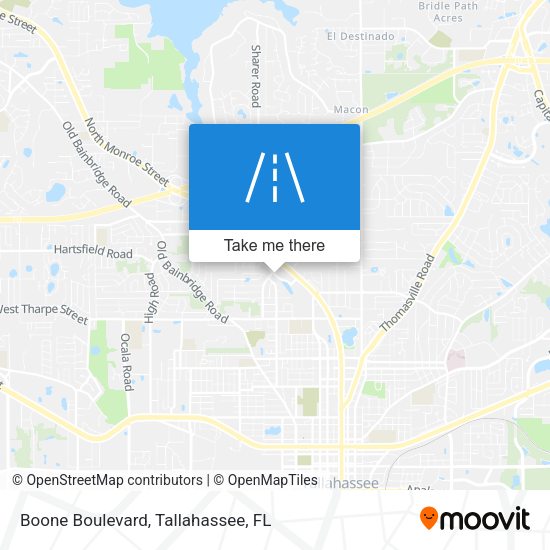 Boone Boulevard map