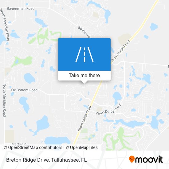 Breton Ridge Drive map