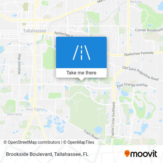 Brookside Boulevard map
