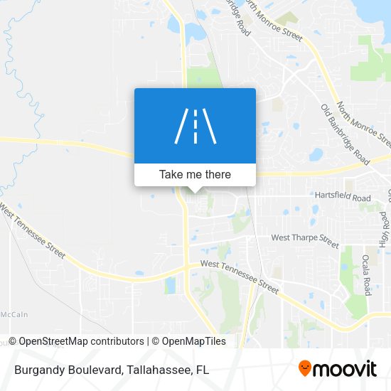 Burgandy Boulevard map