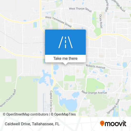 Caldwell Drive map