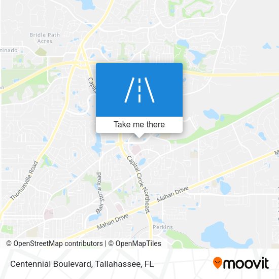 Centennial  Boulevard map