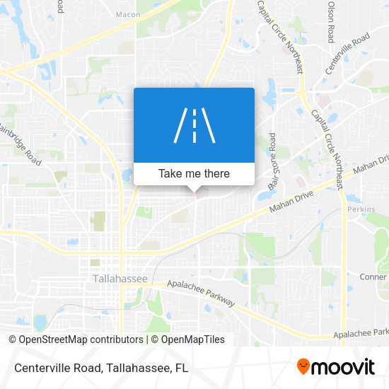 Centerville Road map