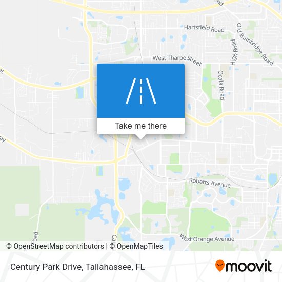 Century Park Drive map