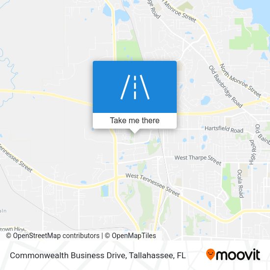 Commonwealth Business Drive map