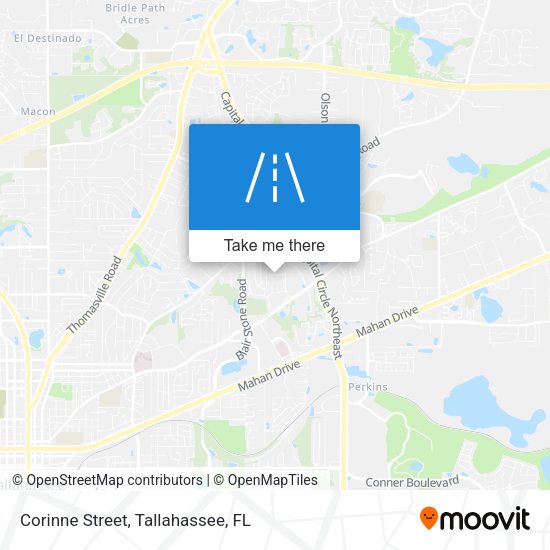 Corinne Street map