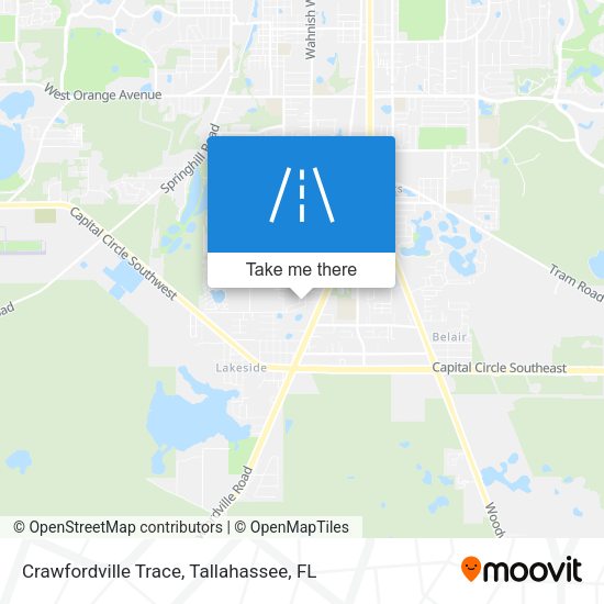 Crawfordville Trace map