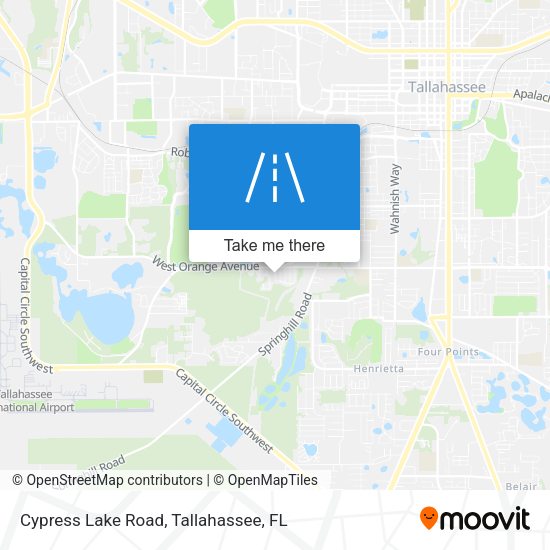 Cypress Lake Road map