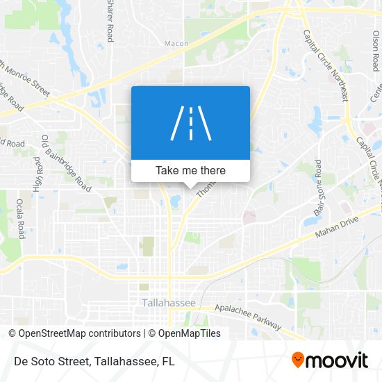 De Soto Street map