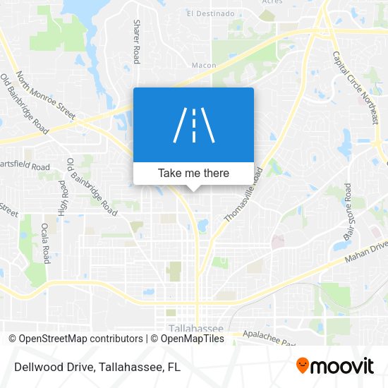 Dellwood Drive map