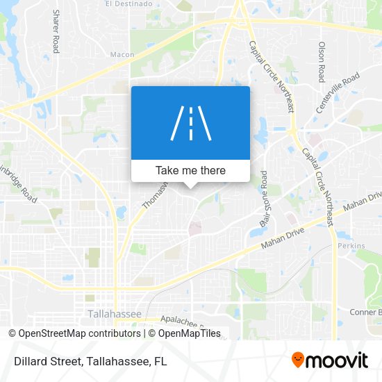 Dillard Street map