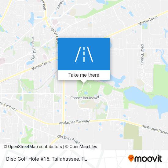 Disc Golf Hole #15 map