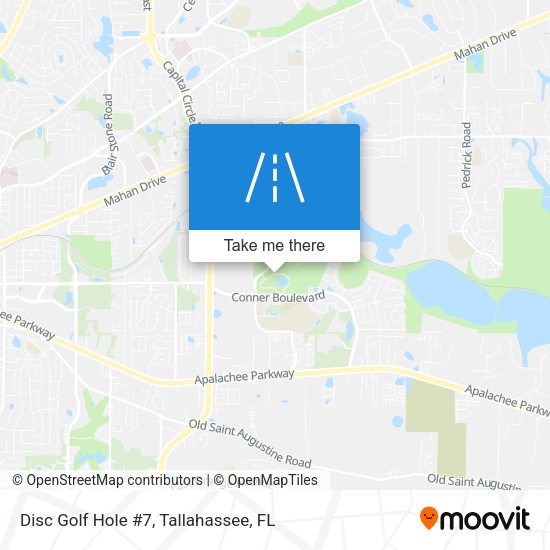 Disc Golf Hole #7 map
