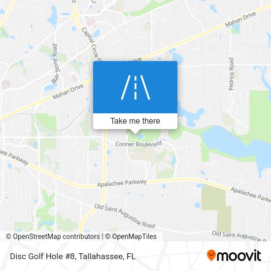 Disc Golf Hole #8 map