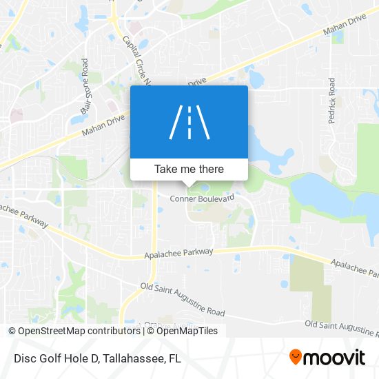 Disc Golf Hole D map